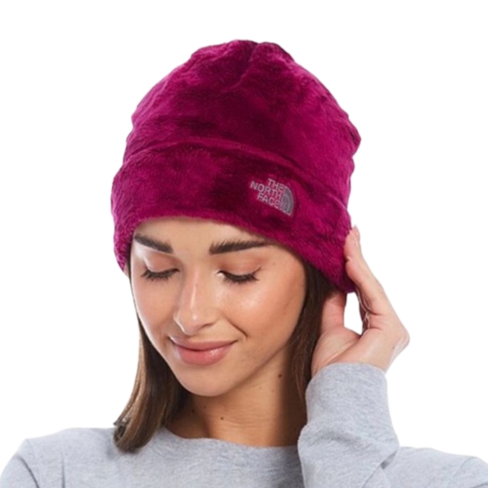 The North Face Orsito Burgundy / Maroon Fleece Beanie
